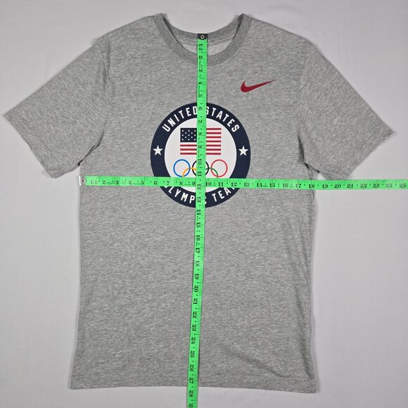 Nike USA Olympic‎ Team Tokyo 2020 Dri-Fit Tee Small Gray Flag Rings - Picture 8 of 9